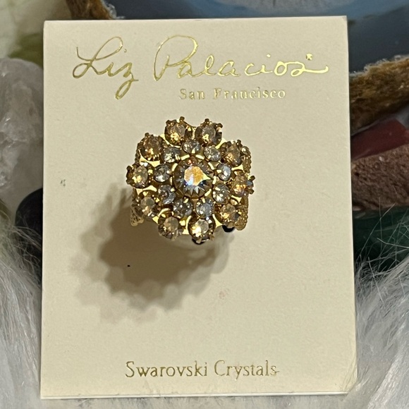 Liz Palacios Swarovski Crystal Ring - Picture 1 of 8